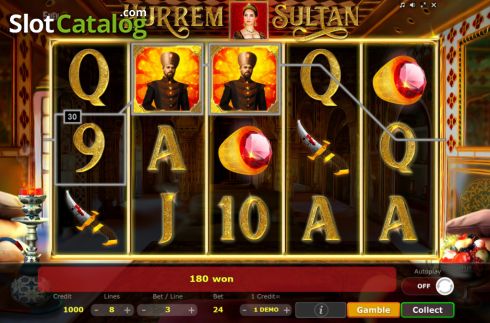 Win screen 3. Hurrem Sultan slot