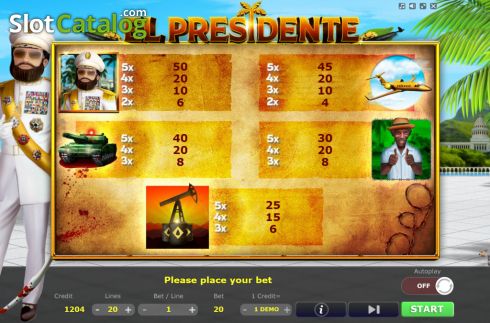 Ekran8. El Presidente yuvası