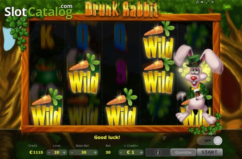 画面4. Drunk Rabbit カジノスロット