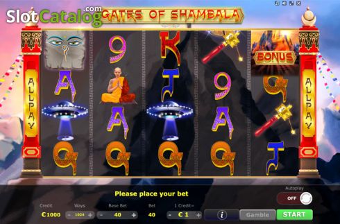 Reels Screen 1. Gates of Shambala slot