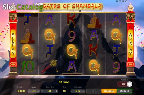 Reels Screen 2. Gates of Shambala slot