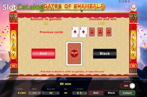 Gamble. Gates of Shambala slot
