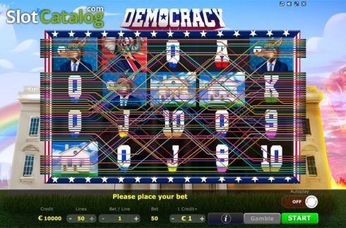 Écran2. Democracy Machine à sous