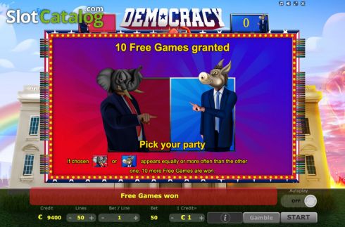 Schermo7. Democracy slot