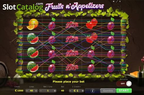 Skärmdump3. Fruits n Appetizers slot