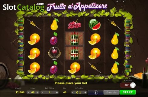 Ekran4. Fruits n Appetizers yuvası