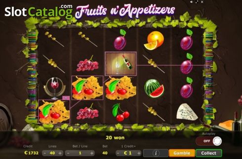 Bildschirm5. Fruits n Appetizers slot