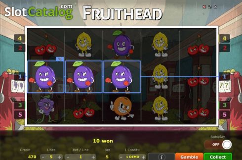 画面3. Fruithead カジノスロット