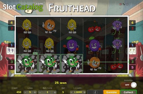画面4. Fruithead カジノスロット