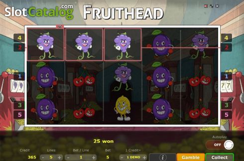 画面5. Fruithead カジノスロット