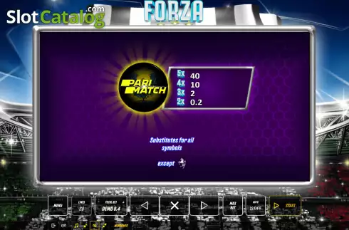画面5. Forza カジノスロット
