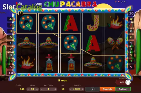 Bildschirm3. Chupacabra slot