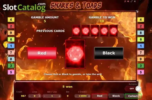Schermo8. Snakes Toads slot