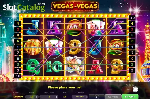 Game screen. Vegas-Vegas slot