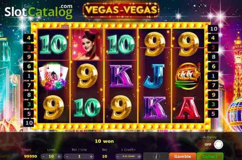 Win screen. Vegas-Vegas slot