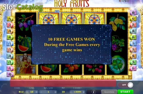 画面6. Holy Fruits カジノスロット