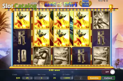 Win screen 2. Gods of Egypt (Five Men Games) slot