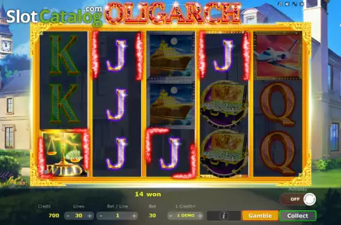 Win screen 2. Oligarch slot