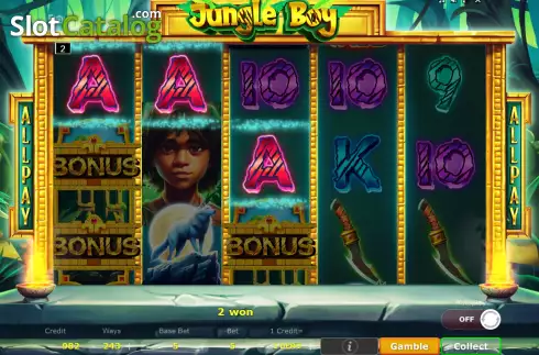 Ecran4. Jungle Boy (Five Men Games) slot