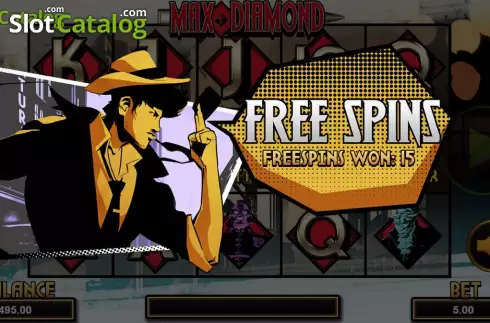 Free Spins Triggered. Max Diamond slot
