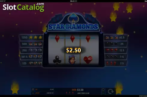 Bildschirm5. Star Diamonds slot