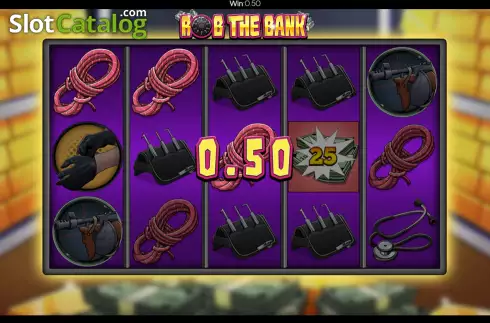 Win screen. Rob The Bank (Flipluck) slot