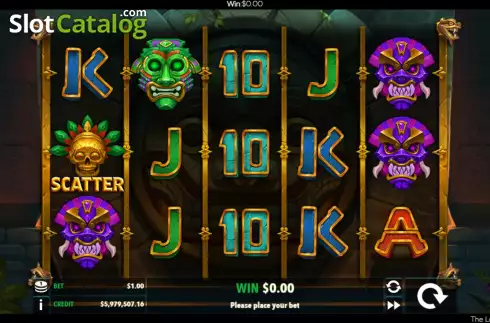 Game screen. The Lost Mayan Prophecy slot
