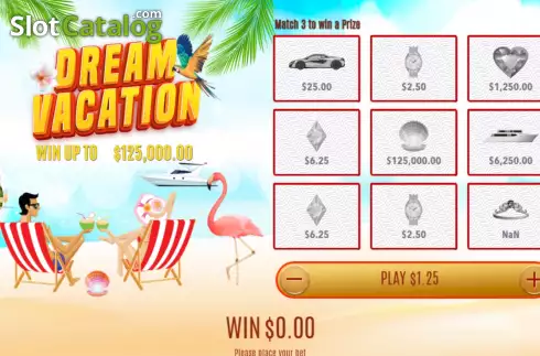 Game screen 2. Dream Vacation slot