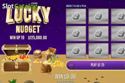 Game screen. Lucky Nugget slot