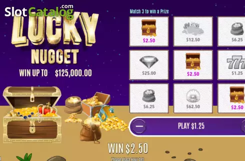 Win screen  2. Lucky Nugget slot