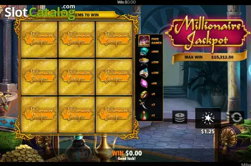 Game screen 2. Millionaire Jackpot slot