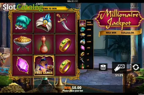 Game screen 4. Millionaire Jackpot slot