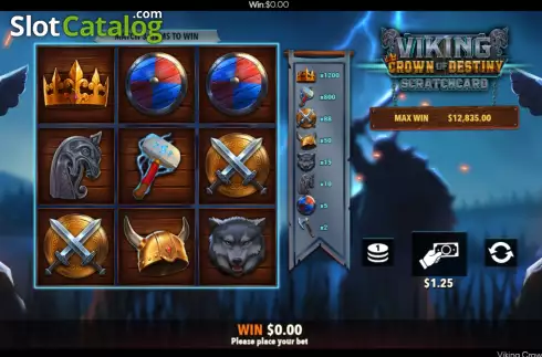 Game screen 4. Viking Crown Scratchcard slot