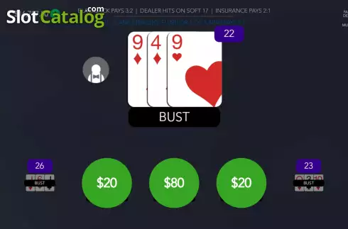 Ekran5. 5 Handed Vegas Blackjack yuvası
