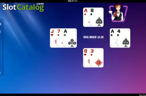 Game Screen 5. Big Rollover Poker Hold'em slot