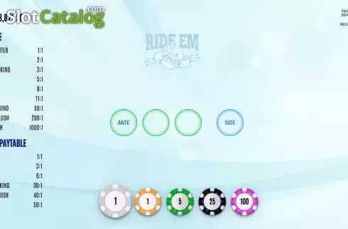 Game Screen. Let it Ride (Flipluck) slot