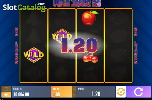 Win screen. Wild Joker 25 slot