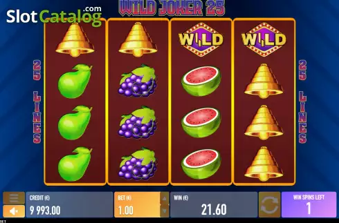 Free Spins screen 4. Wild Joker 25 slot