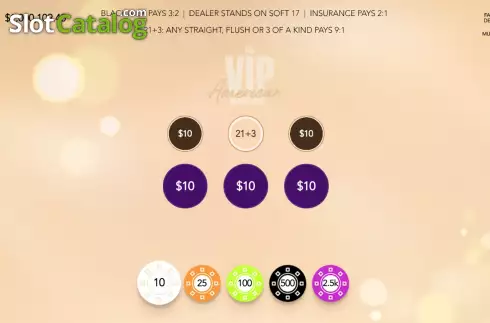 Bildschirm3. VIP American Blackjack (Flipluck) slot