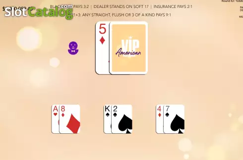 Ecran4. VIP American Blackjack (Flipluck) slot