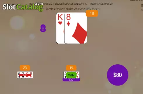 Bildschirm7. VIP American Blackjack (Flipluck) slot