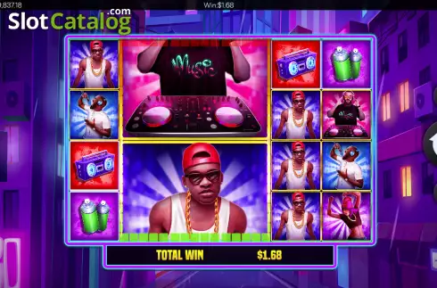 Win screen. Ace of Raves slot