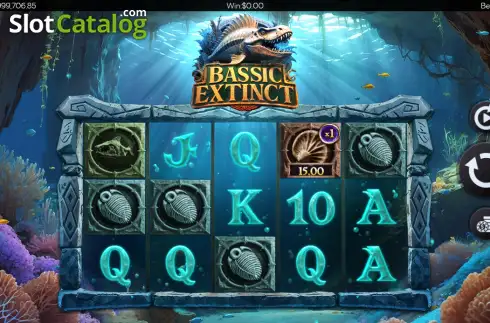 Pantalla2. Bassic Extinct Tragamonedas