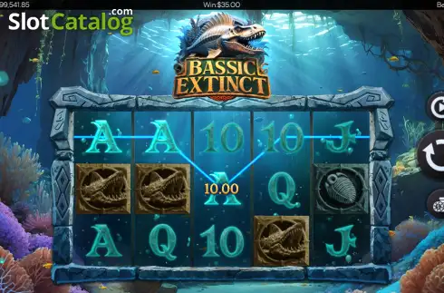 Pantalla3. Bassic Extinct Tragamonedas