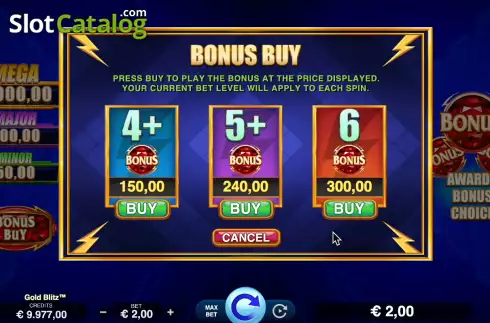 Skärmdump4. Gold Blitz (Fortune Factory Studios) slot