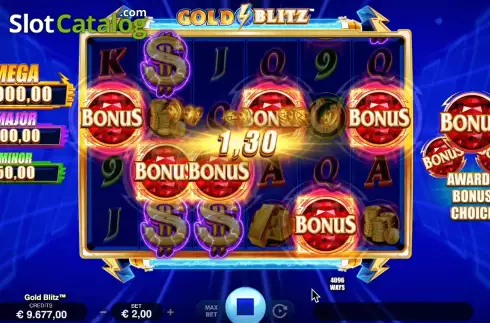 Skärmdump5. Gold Blitz (Fortune Factory Studios) slot