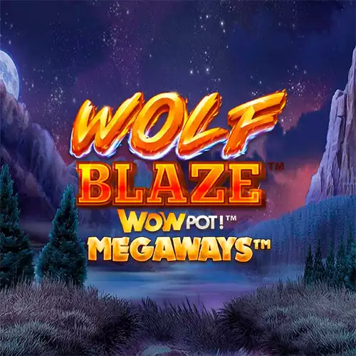 Wolf Blaze WOWPOT! Megaways ロゴ