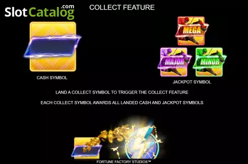 Game Features screen 2. Galloping Gold Blitz slot