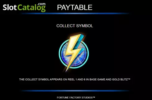 Collect symbol screen. Joker Rush Gold Blitz slot