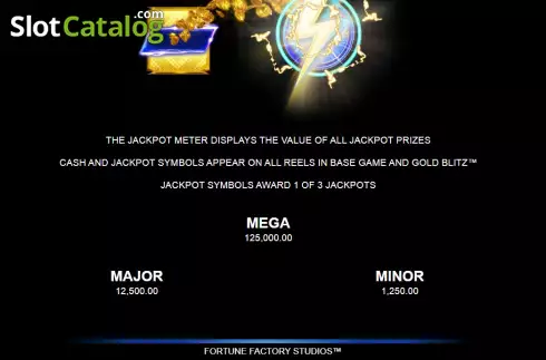 Jackpots screen. Joker Rush Gold Blitz slot